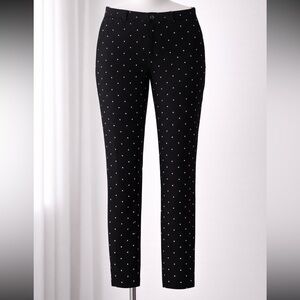 GAP black Pants with White polka Dots